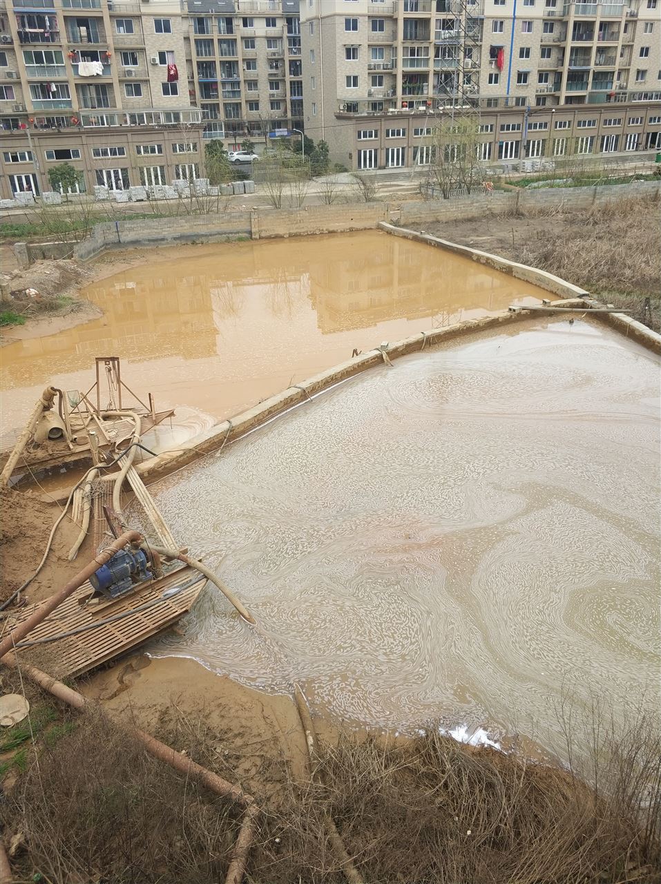金塔沉淀池淤泥清理-厂区废水池淤泥清淤
